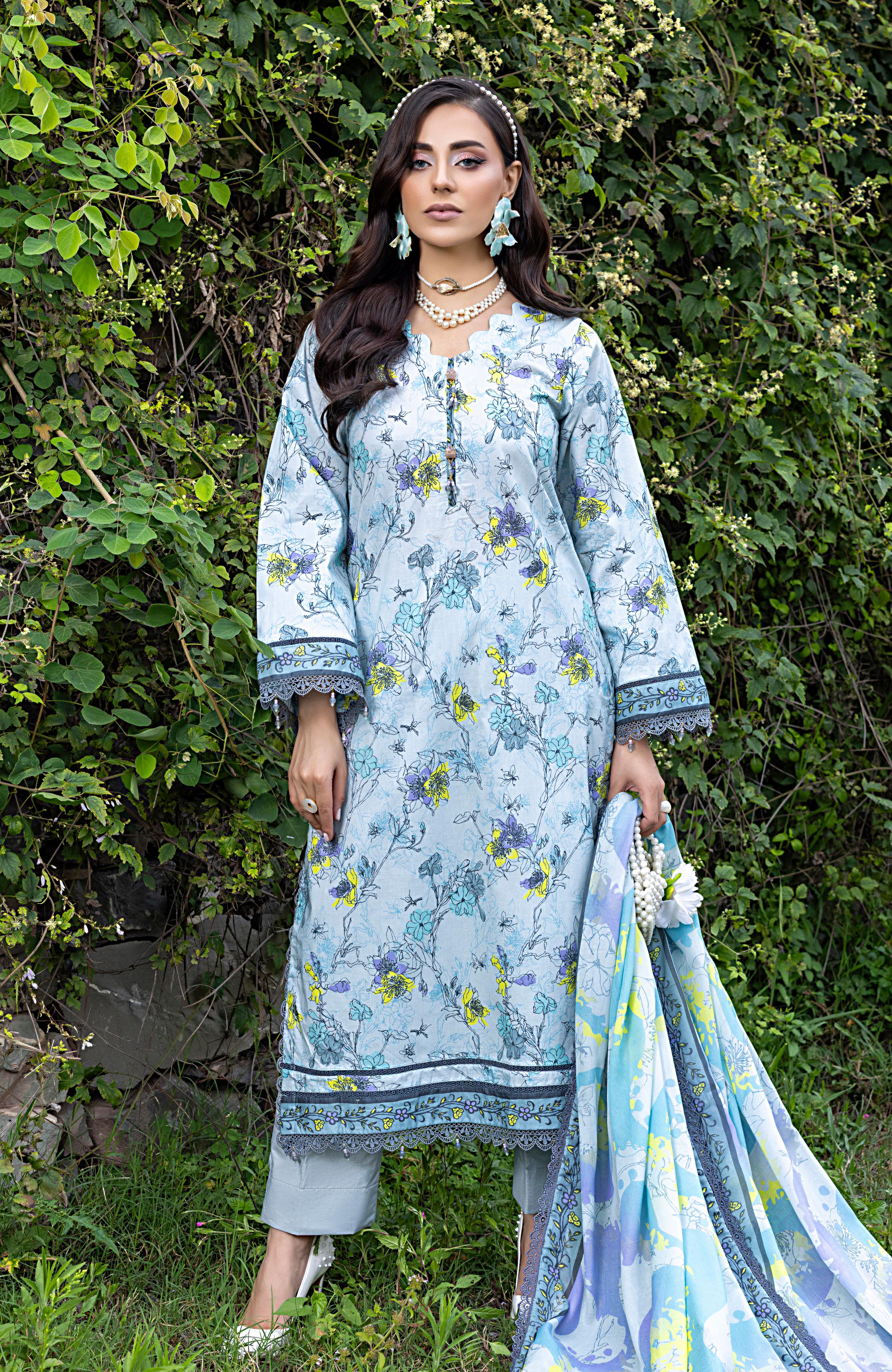 Monsoon Print Canvas 3 Piece-MPC-25-06