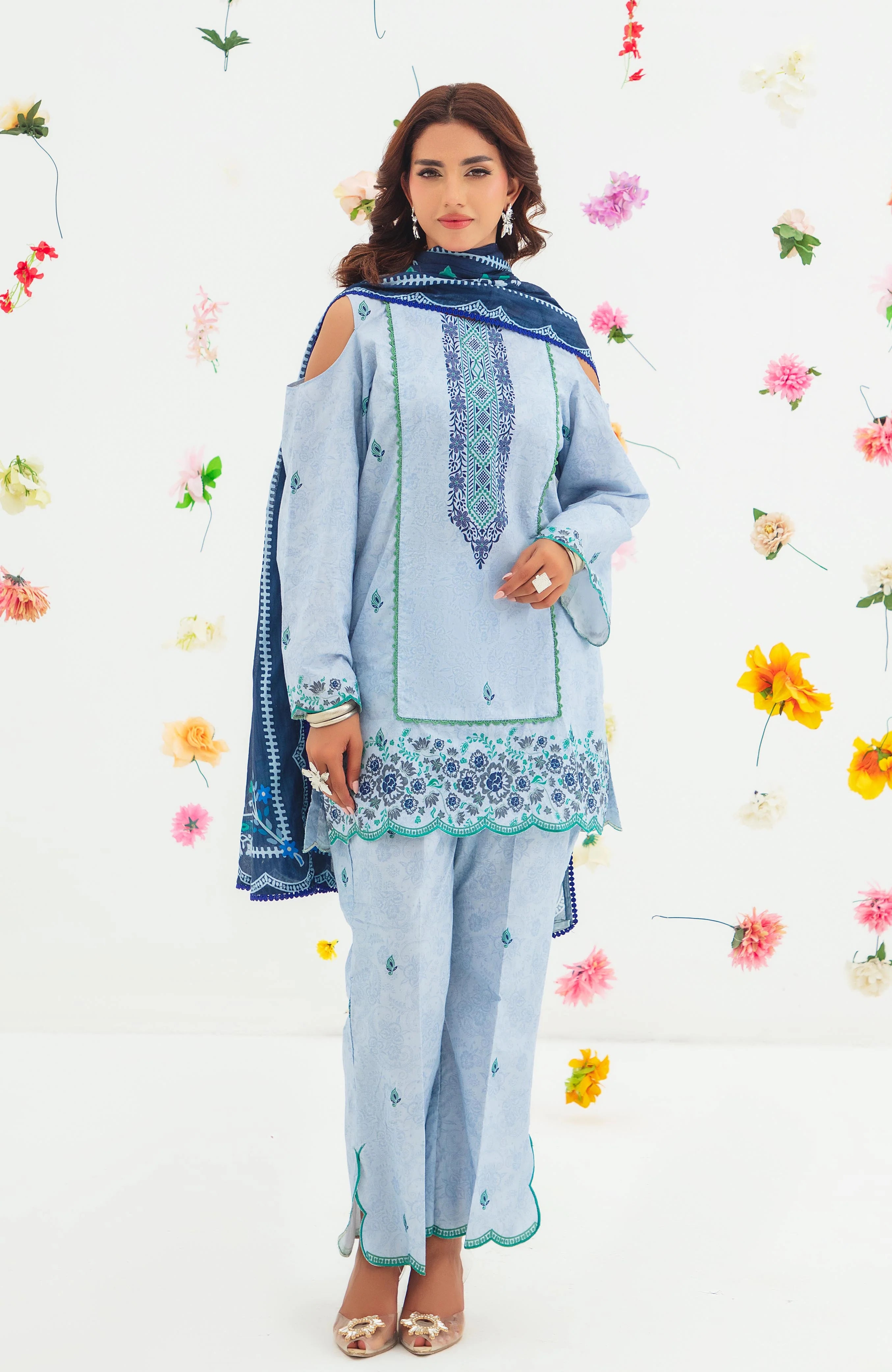 Noor e Hameed Mahrosh 3 Piece NHM-25-07