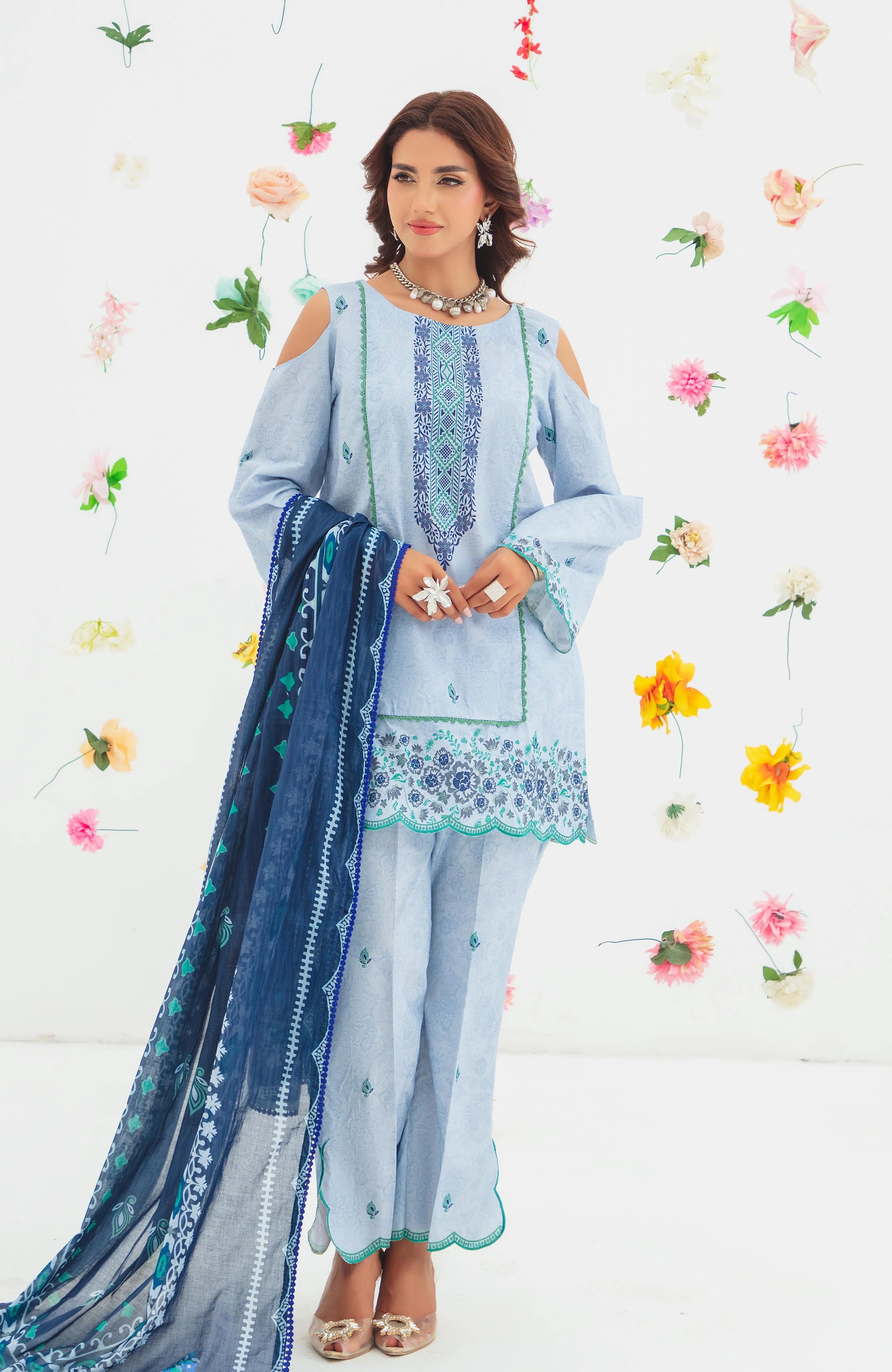 Noor e Hameed Mahrosh 3 Piece NHM-25-07