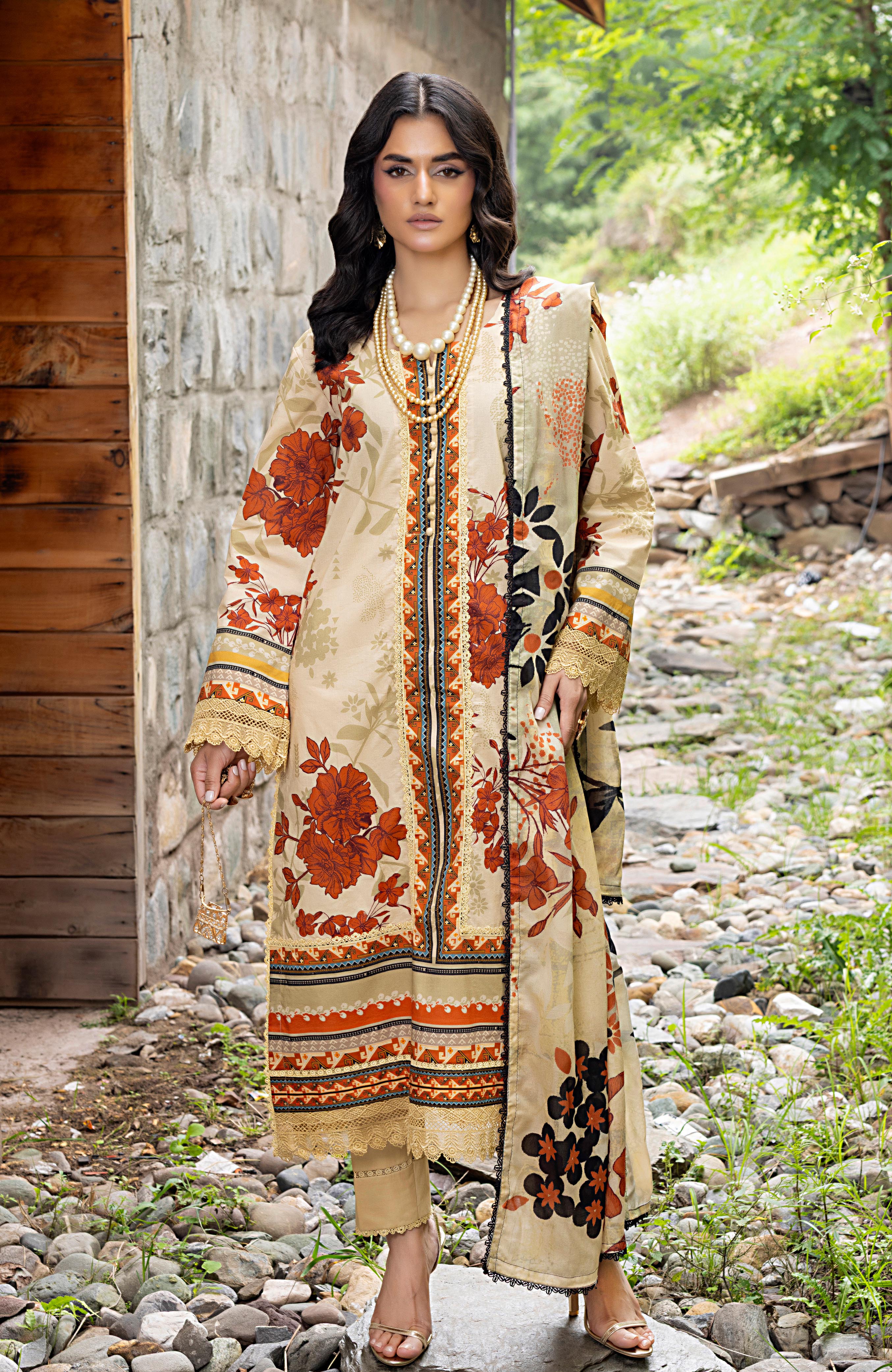 Monsoon Print Canvas 3 Piece-MPC-25-04