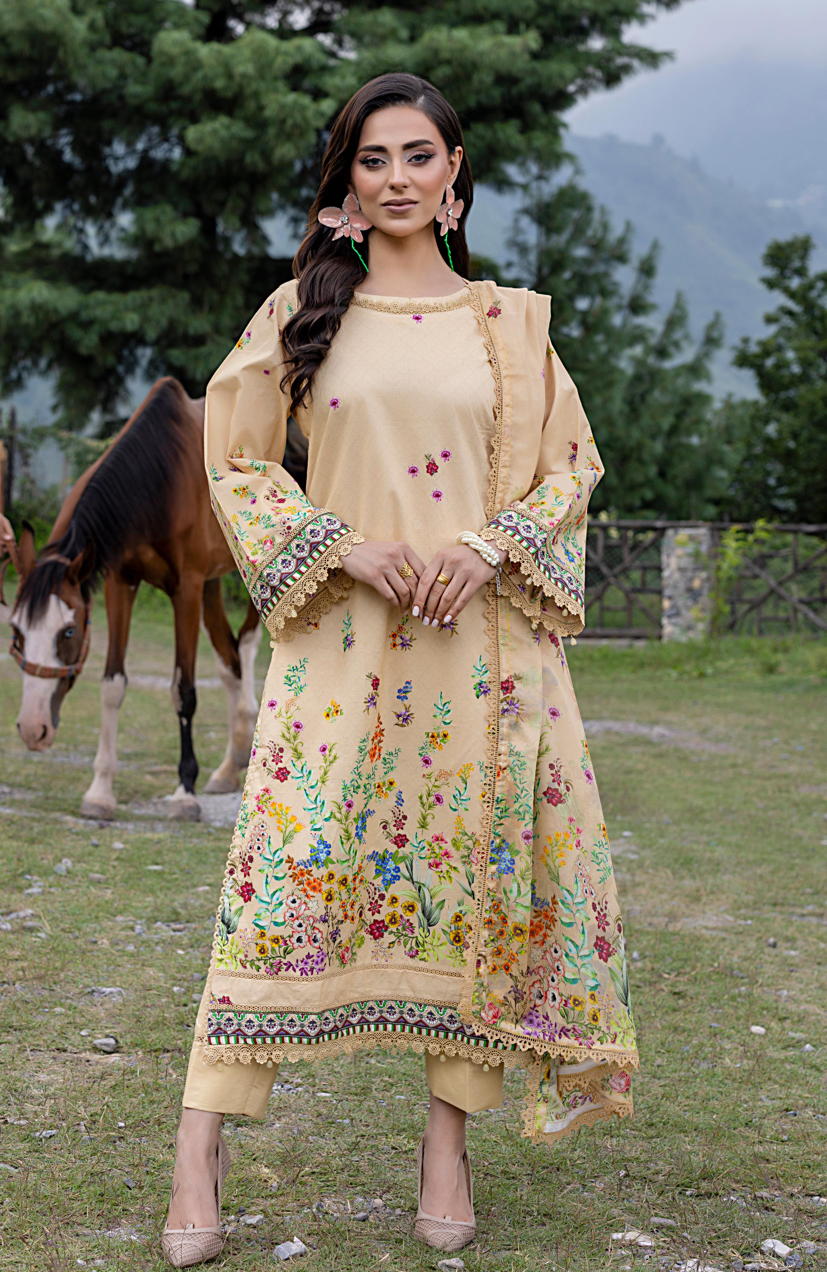 Monsoon Print Canvas 3 Piece-MPC-25-02